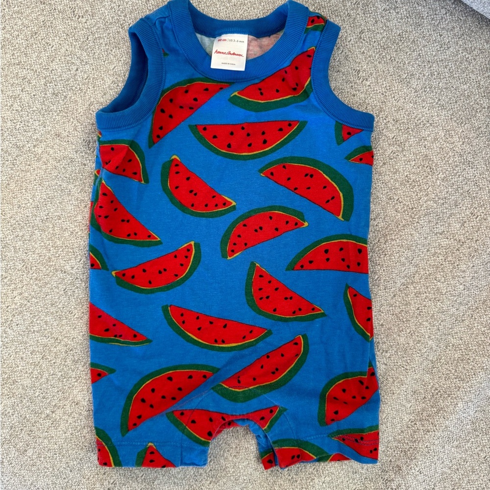 Hanna Andersson Watermelon Romper